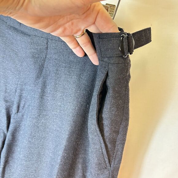 Charles Tyrwhitt Gray Wool Flat Front Slim Fit Dress Pants Size 34 X 34 - Picture 7 of 15